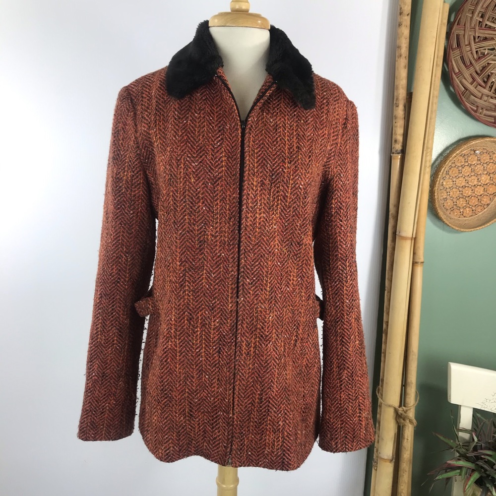 VTG Jonathan Michael Wool Tweed Coat